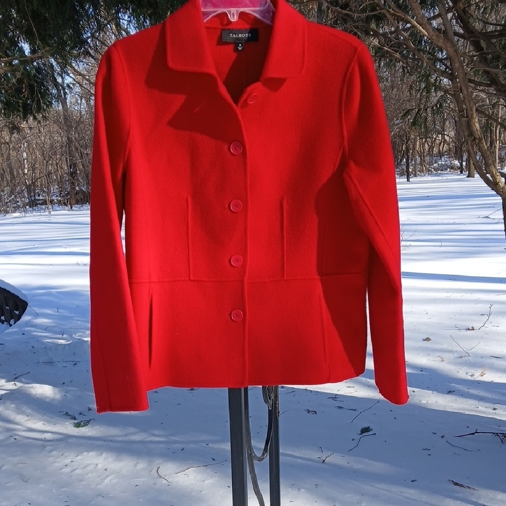 Talbots 90% Wool Tailered Jacket Sz 8